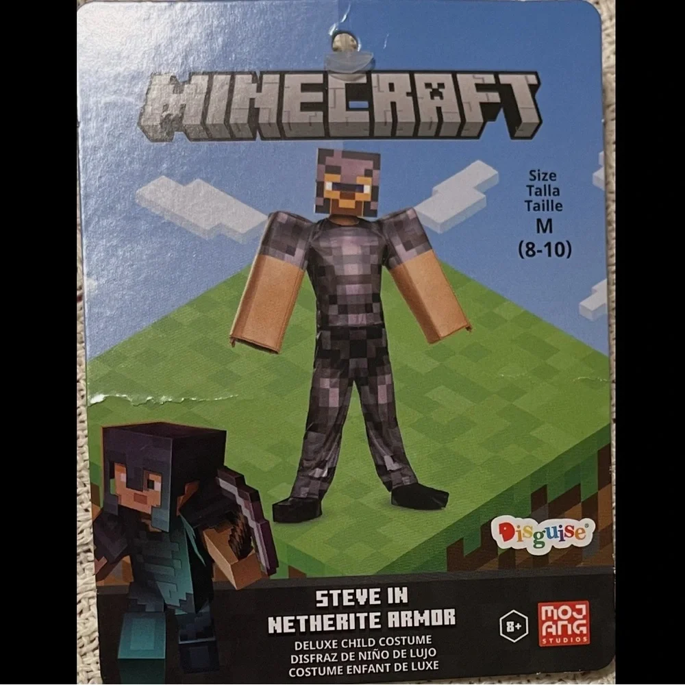 Minecraft Steve in Netherite Armor